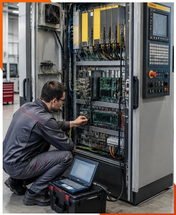 Ремонт систем ЧПУ FANUC промышленных станков в Магнитогорске